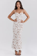 Isobel- Pearl Blossom Maxi Dress