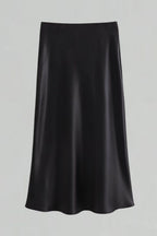 Alfa - Satin Midi Skirt