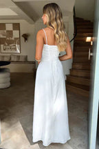 Jessica - Lace-Up Sleeveless Maxi Dress