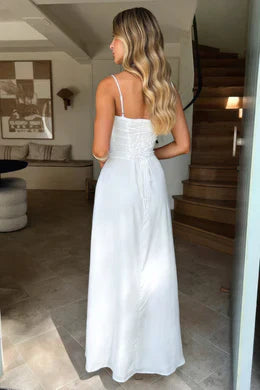 Jessica - Lace-Up Sleeveless Maxi Dress