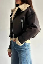 Molly | Leather Fur Coat
