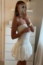 Danielle - Bubble Hem Mini Dress