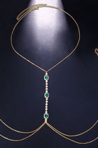 Goddess - Emerald Crystal Body Necklace