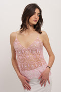Cristina Embellished Top - Baby Pink