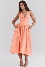 Gabriella - Corset Midi Dress