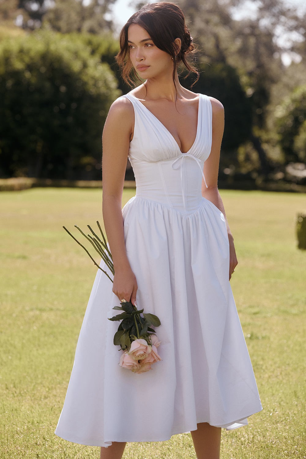 Gabriella - Corset Midi Dress