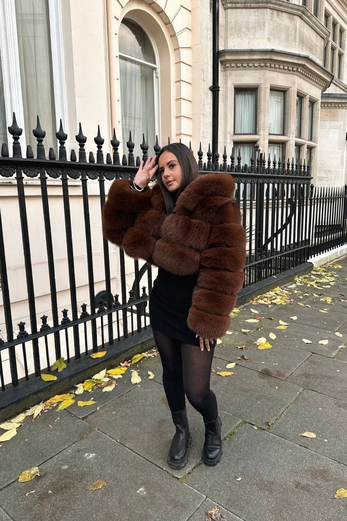 Hailey | Hooded Fur Coat