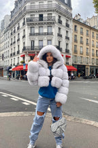 Hailey | Hooded Fur Coat