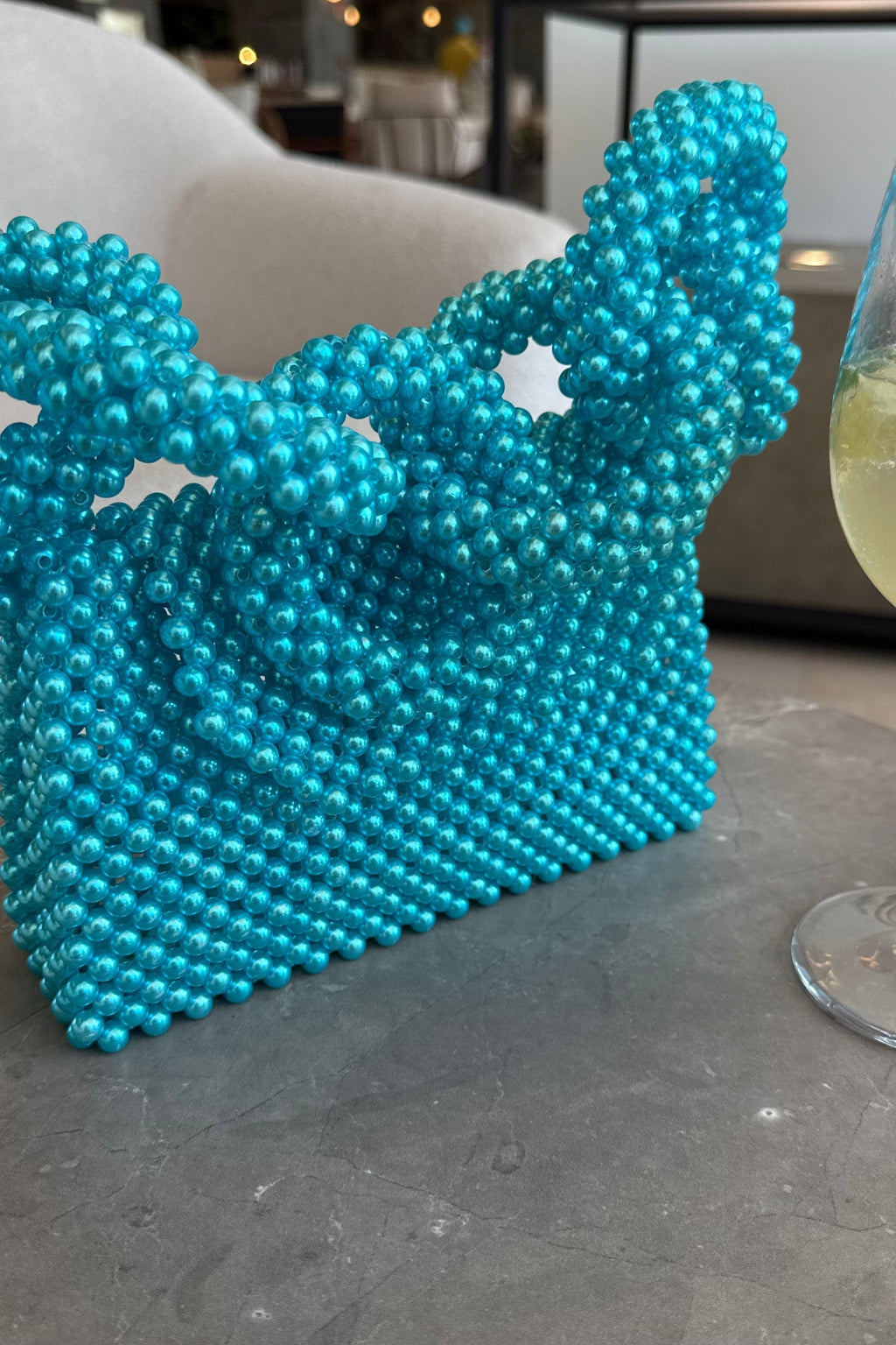 Bubble Gum - Beaded Handbag