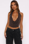Willow - Glitter Beaded Top