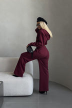 Amelia - Cropped Hoodie Set