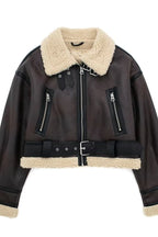 Molly | Leather Fur Coat