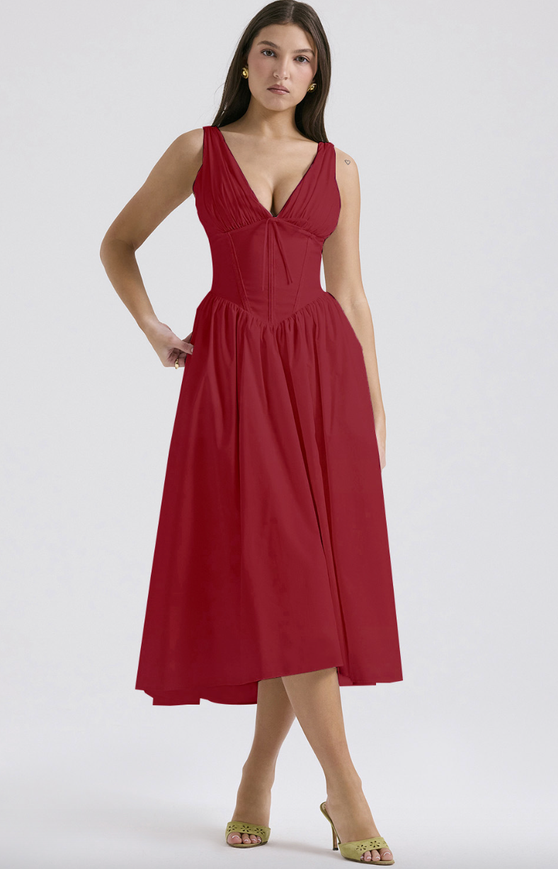 Gabi - Corset Midi Dress
