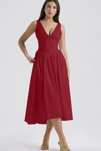 Gabriella - Corset Midi Dress