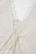 Tsina - Front Tie-Top with Lace Trims