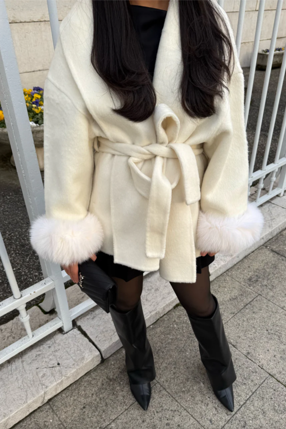 Ellie | Woolcoat With Fur
