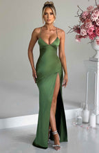 Sophia - Satin Maxi Dress