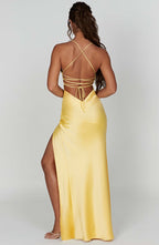 Sophia - Satin Maxi Dress