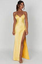 Sophia - Satin Maxi Dress