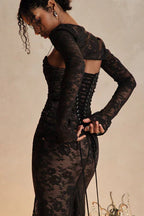 Isabella -  Floral Lace Maxi Dress