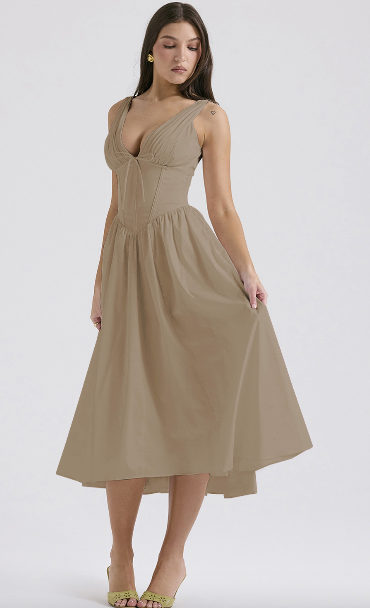 Gabi - Corset Midi Dress
