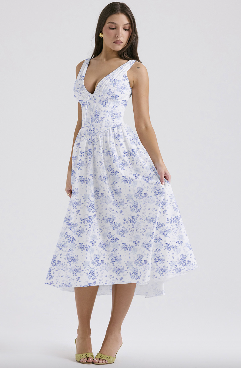 Gabi - Corset Midi Dress