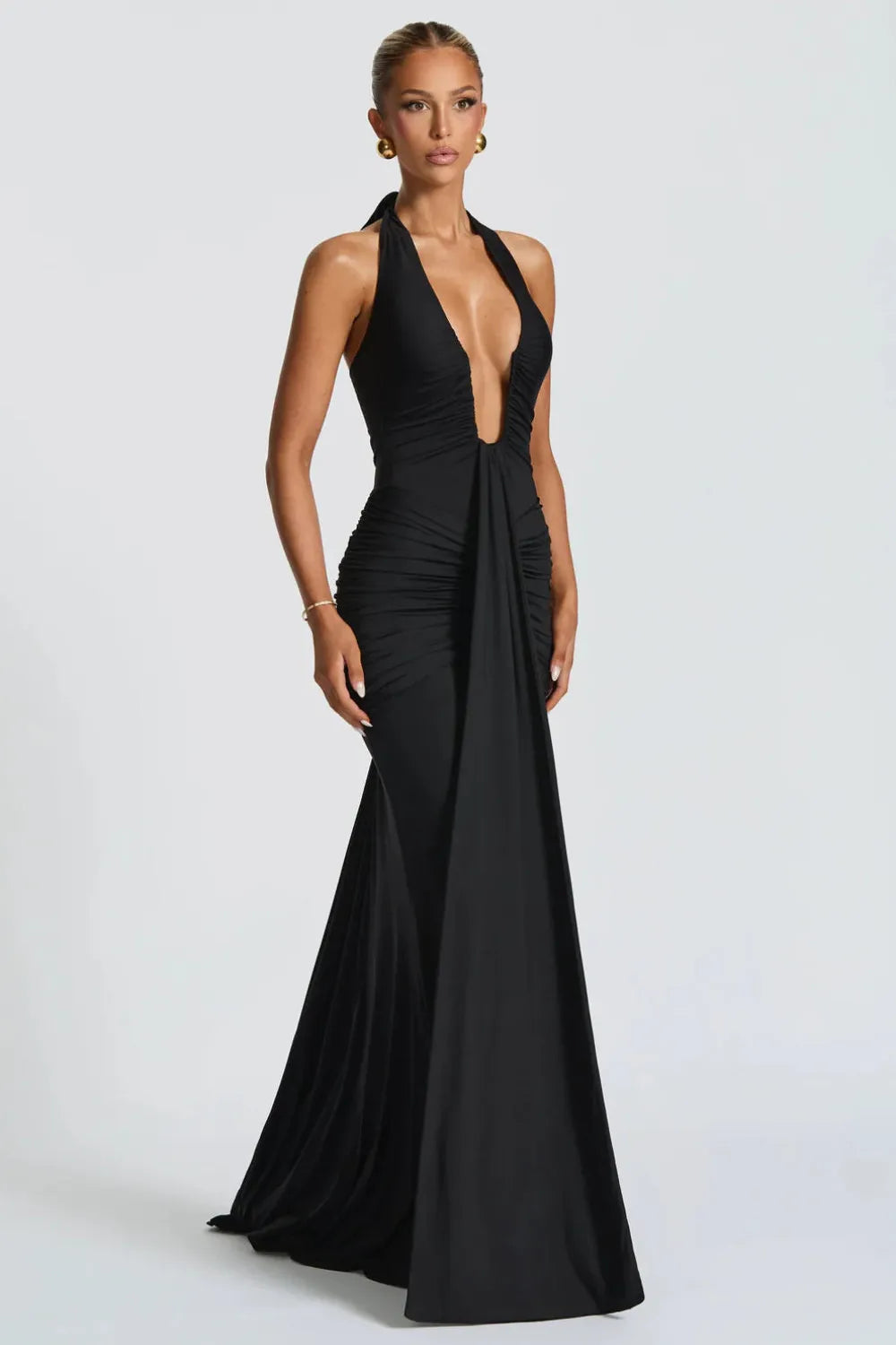 Berenice - Draped Jersey Maxi Dress