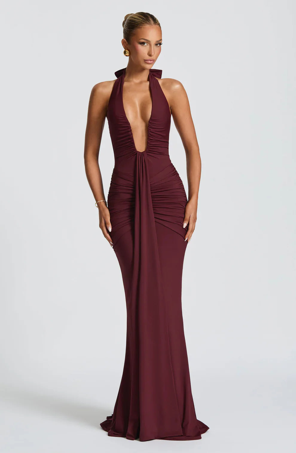 Berenice - Draped Jersey Maxi Dress